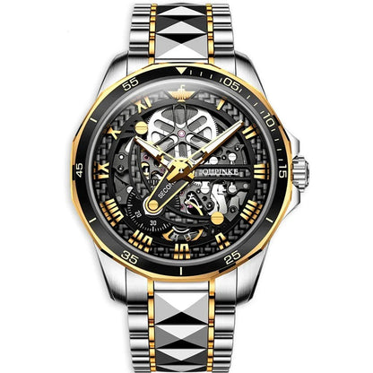 Ambassador Series Men's Watch 3178OUPINKE, JDRP Luxury, Gold Black Face, Front Image