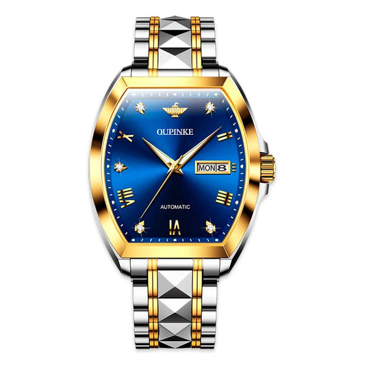 EXPLORER BREAKTHROUGH OUPINKE 3200 JDRP-Luxury.com, Blue Gold Face, Front Image