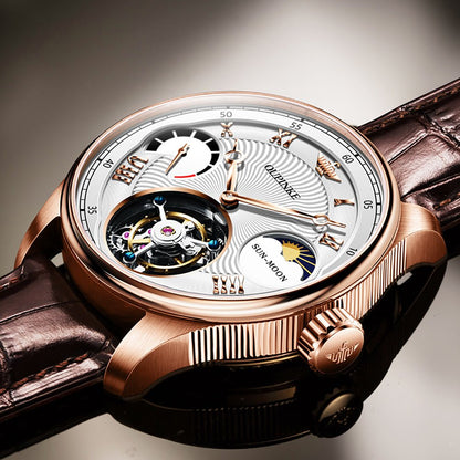 OUPINKE 8001 Tourbillon Automatic Watch mechanical movement side detail